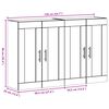vidaXL Væghængte skabe 2 pcs Gammelt træ 69,5 x 34 x 90 cm