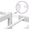 vidaXL sengeramme 150x200 cm metal hvid