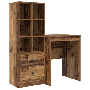 vidaXL Bord Gammelt tr&aelig; 105,5 x 50 x 127 cm 2 stk.