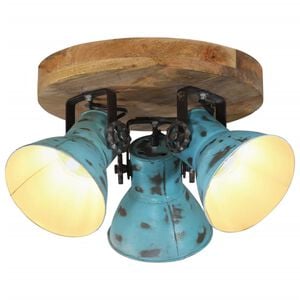 vidaXL loftlampe 25 W 35x35x25 cm E27 patineret bl&aring;
