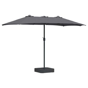 vidaXL Havesol Antracit 385 x 209 x 244 cm Polyester og St&aring;l