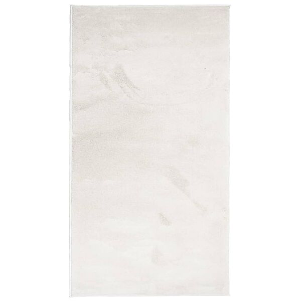 vidaXL gulvtæppe OVIEDO 60x110 cm kort luv beige