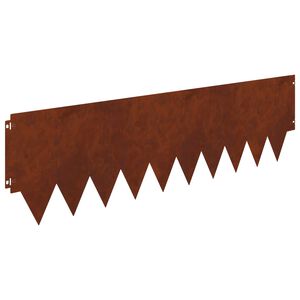 vidaXL Pl&aelig;nekant 20 stk. 103 x 30 cm St&aring;l Rusten