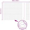 vidaXL Hegnsp&aelig;l Gr&aring; 50 x 1,2 m (50 mm mesh) St&aring;l og PVC