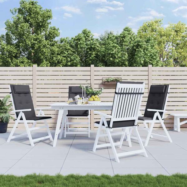 vidaXL stolehynder m. høj ryg 4 stk. oxfordstof antracitgrå