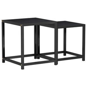 vidaXL sideborde 2 stk. MDF sort