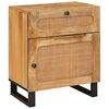 vidaXL Natskab Naturfarvet 50 x 33 x 60 cm Massivt mangotr&aelig;