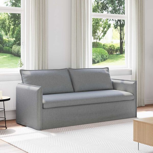 vidaXL Sofa Lysegr&aring; Samlede dimensioner: 196 x 82 x 85 cm (B x D x H)