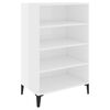 vidaXL sk&aelig;nk 57x35x90 cm konstrueret tr&aelig; hvid h&oslash;jglans