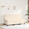 vidaXL | Modulsofa enhed uden arme | Creme 55 x 74 x 82 cm Corduroy stof