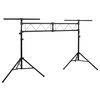 vidaXL lampestativ 338x115x(180-300) cm st&aring;l sort