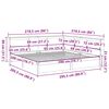 vidaXL seng med reol uden madras 200x200 cm massivt fyrretr&aelig; hvid