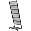 vidaXL magasinholder 47,5 x 43 x 133 cm sort A4