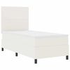 vidaXL Box spring seng Creme og hvid 90 x 200 cm Velourstof