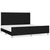 vidaXL sengeramme uden madras 200x200 cm stof sort