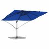 vidaXL Kantilever Roma Parasol Blå og Sort 352 x 251 x 260 cm
