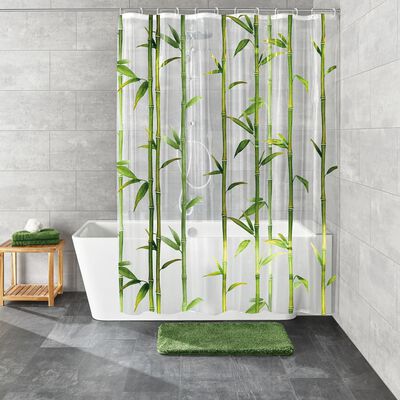 minimal Sindssyge mini Kleine Wolke badeforhæng Bamboo 180x200 cm grøn | vidaXL.dk