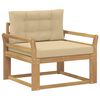 vidaXL Udend&oslash;rs Mellem Sofa Polyester Hvid