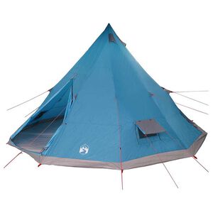 vidaXL Tipi telt med tag med opbevaring Bl&aring; 560 x 560 x 300 cm taft