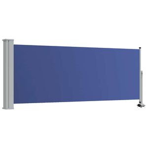vidaXL sammenrullelig sidemarkise til terrassen 100 x 300 cm bl&aring;