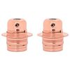 vidaXL lampeholdere 2 stk rosaguld E27
