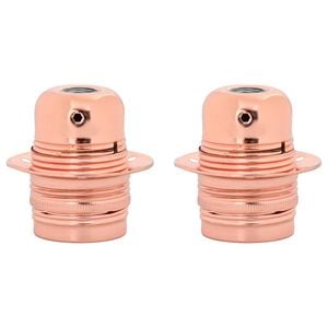 vidaXL lampeholdere 2 stk rosaguld E27