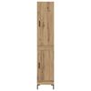 vidaXL Highboard Artisan Egetr&aelig; 69,5 x 34 x 180 cm Konstrueret tr&aelig;