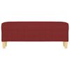 vidaXL bænk 100x35x41 cm stof vinrød