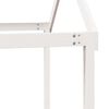 vidaXL stel til husseng 217x95,5x159 cm massivt fyrretræ hvid