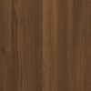 vidaXL bogreol m. 5 hylder 40x24x175 cm konstrueret træ brunt egetræ