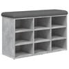 vidaXL skob&aelig;nk 82x32x50 cm konstrueret tr&aelig; betongr&aring;