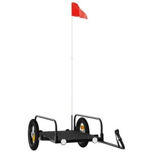 vidaXL cykelanh&aelig;nger 122x53x31 cm jern sort