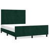 vidaXL Sengeramme uden madras M&oslash;rkegr&oslash;n 140x190 cm Fl&oslash;jl