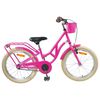 vidaXL B&oslash;rnecykel 24 tommer til 8-12 &aring;r M&oslash;rk pink