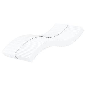 vidaXL skummadras 90x210 cm h&aring;rdhed H2 H3 hvid