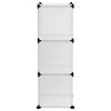 vidaXL kubeformede opbevaringskasser 6 stk. PP transparent