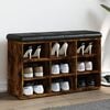 vidaXL skob&aelig;nk 82x32x50 cm konstrueret tr&aelig; r&oslash;get egetr&aelig;sfarve