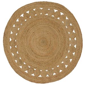 vidaXL Omr&aring;det&aelig;pper Naturfarvet &Oslash; 120 cm Jute
