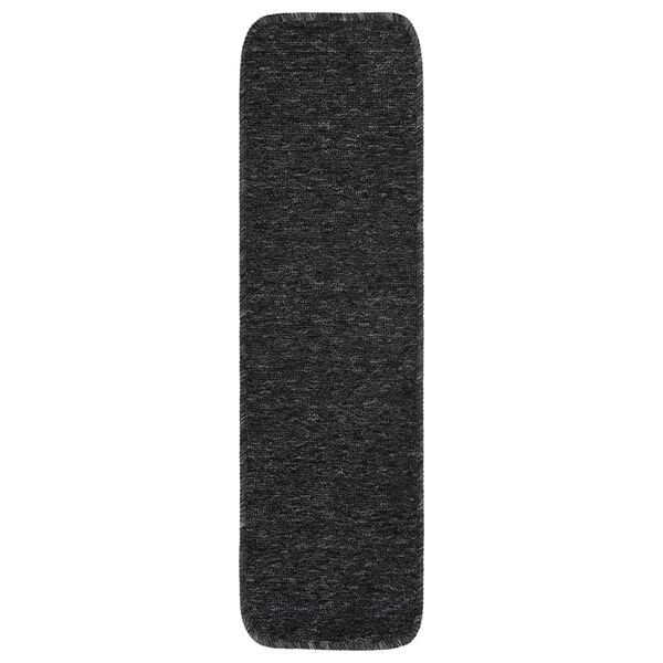 vidaXL skridsikre trappem&aring;tter 15 stk. 75x20 cm rektangul&aelig;r antracit