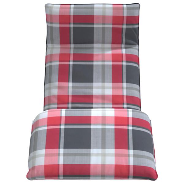 vidaXL foldbar liggestol 175x54x8,5 cm oxfordstof r&oslash;dternet