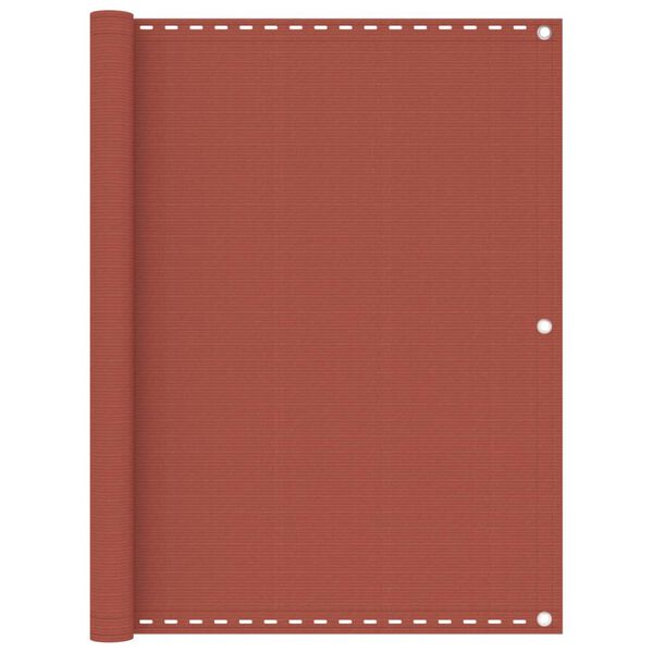 vidaXL altanafskærmning 120x600 cm HDPE terrakotta