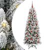 vidaXL Kunstigt juletr&aelig; Hvid 150 cm PVC og plastik og st&aring;l og PE