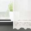 vidaXL Lace Gardin med gardiner Blomstret Hvid 140 x 750 cm Polyester