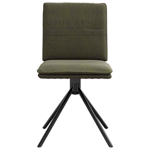 vidaXL Spisebordsstol Army Green Faux Suede Læder