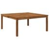 vidaXL Sofabord Naturfarvet 98 x 100,5 x 45 cm Massivt Akacietr&aelig;