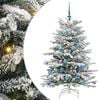 vidaXL Kunstigt Hinged Juletr&aelig; Hvid 150 cm PE og PVC