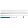 vidaXL flagstang sektionsinddelt 6,2 m aluminium