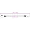 vidaXL elastiksnore 50 stk. med refleksstriber og kroge 38 cm