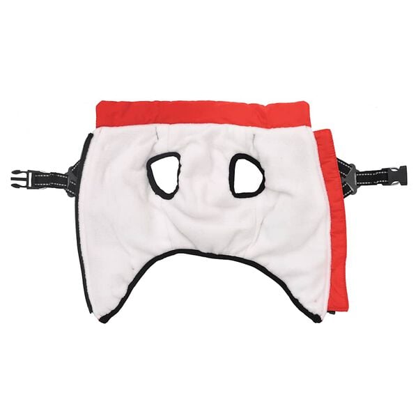 vidaXL Hundefrakke med sele Vandtæt Reflekterende rød L24