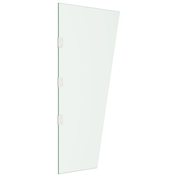 vidaXL sidepanel til d&oslash;rbaldakin 50x100 cm h&aelig;rdet glas transparent